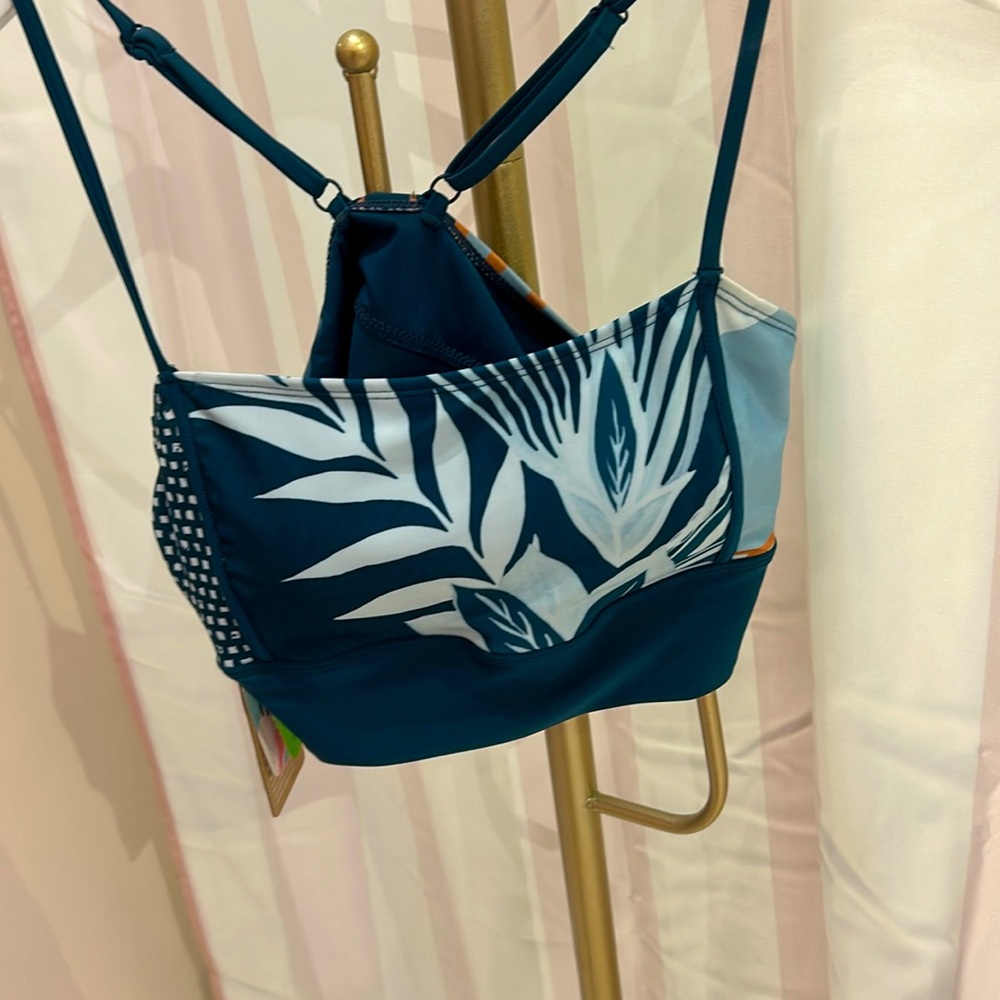 Nani patch patterned swim top